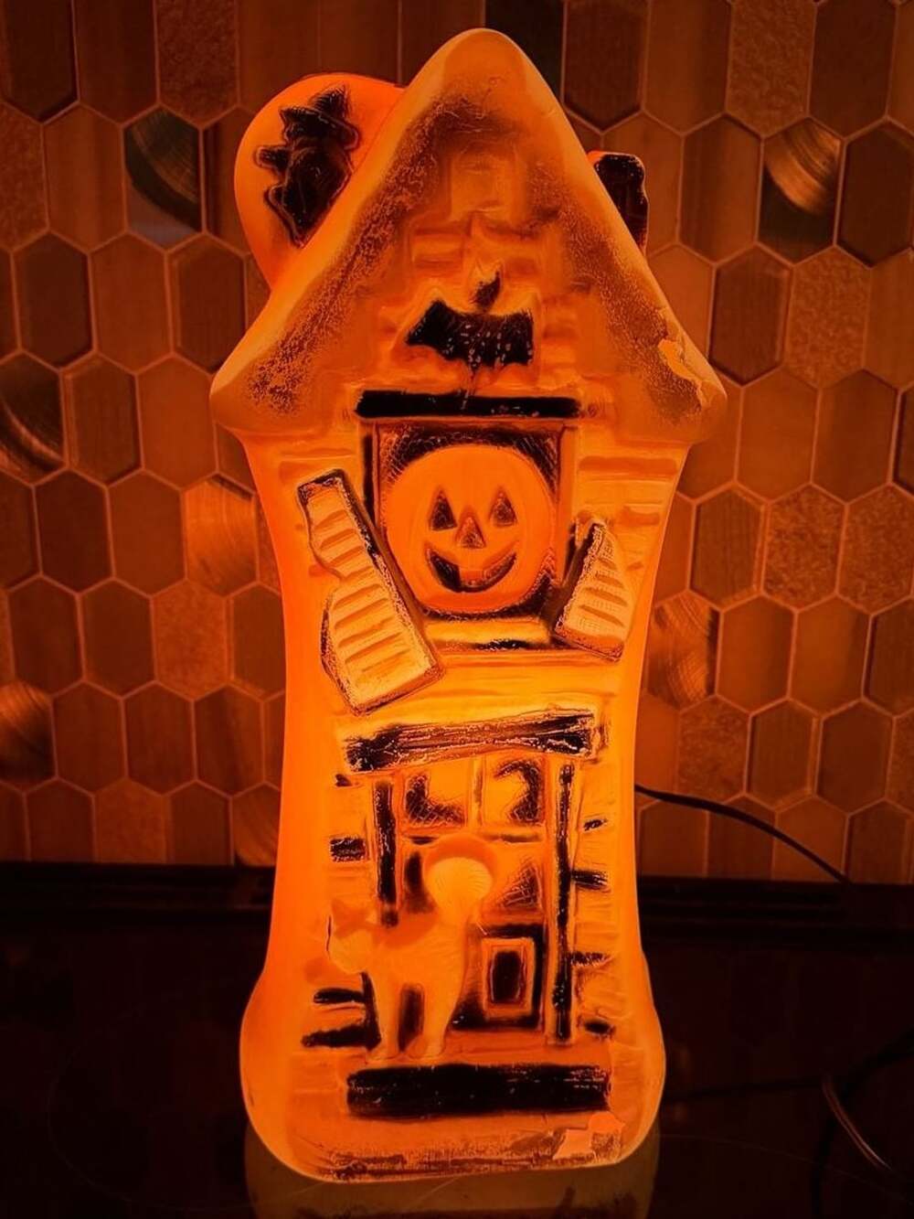 General Foam Plastics Halloween Haunted House Blow Mold Light Up Decor